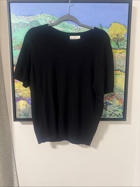 NWT Short Sleeve Black Sweater